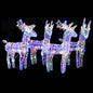 Christmas Reindeers 2 Pcs 80 Leds Acrylic