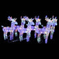 Christmas Reindeers 2 Pcs 80 Leds Acrylic