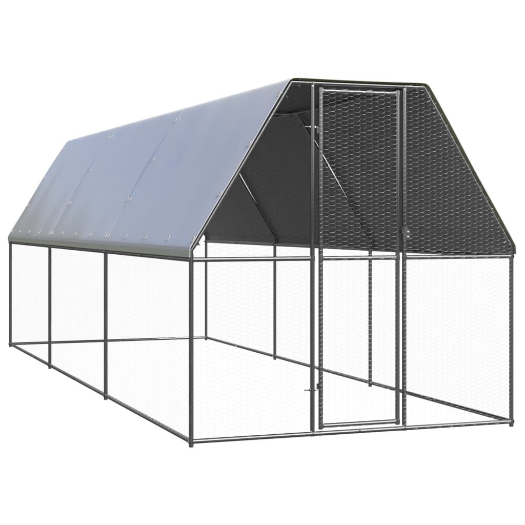 Outdoor Chicken Cage Galvanised Steel