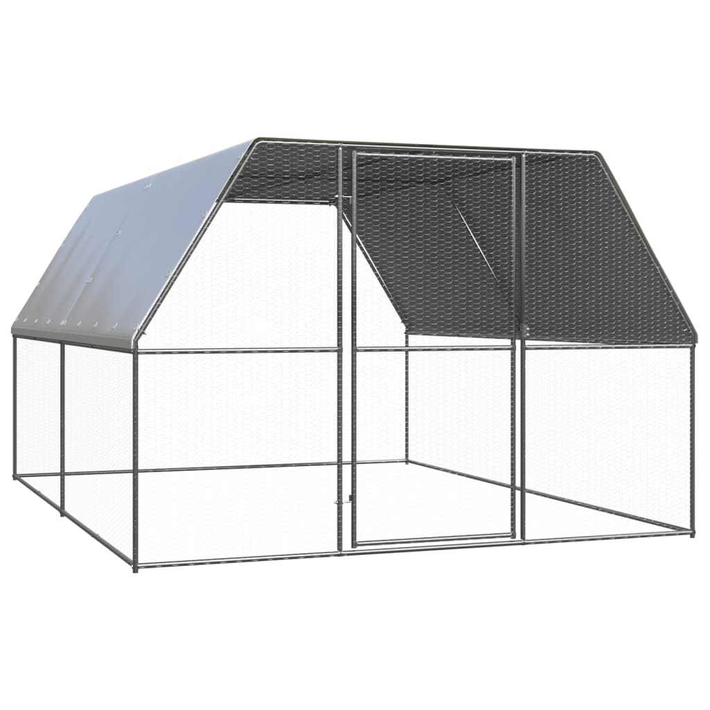 Outdoor Chicken Cage Galvanised Steel