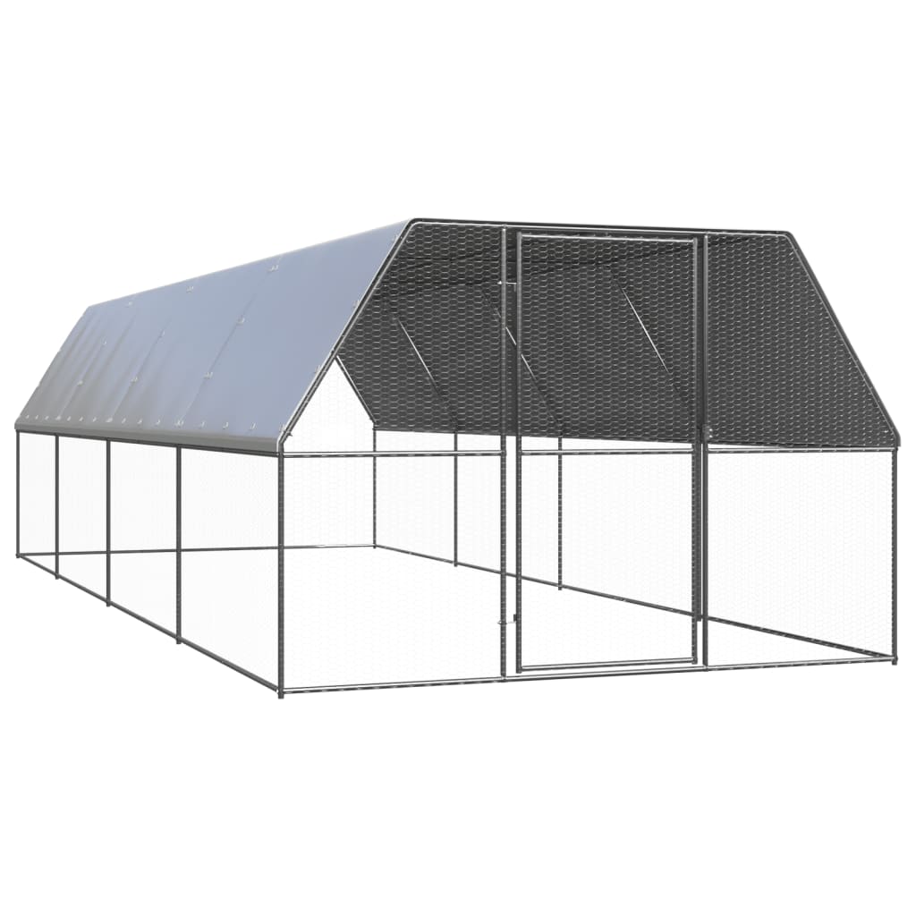 Outdoor Chicken Cage Galvanised Steel