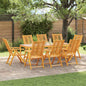 Reclining Garden Chairs 2 Pcs Solid Wood Acacia