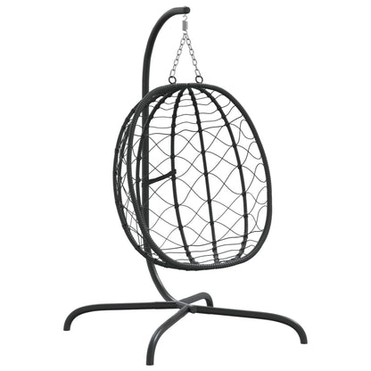 Hanging Egg Chair With Cushion Poly Rattan&Steel