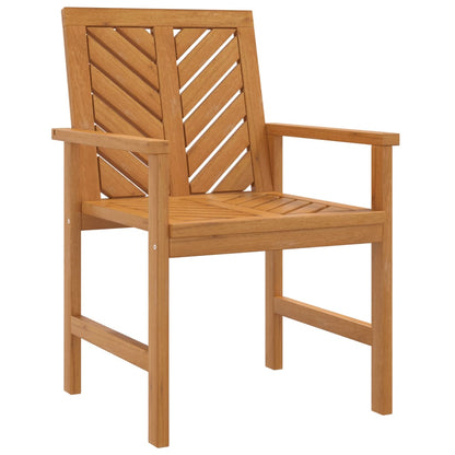 Garden Dining Chairs 2 Pcs Solid Wood Acacia