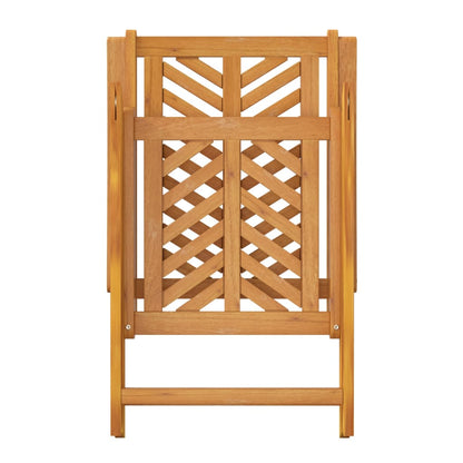Reclining Garden Chairs 2 Pcs Solid Wood Acacia