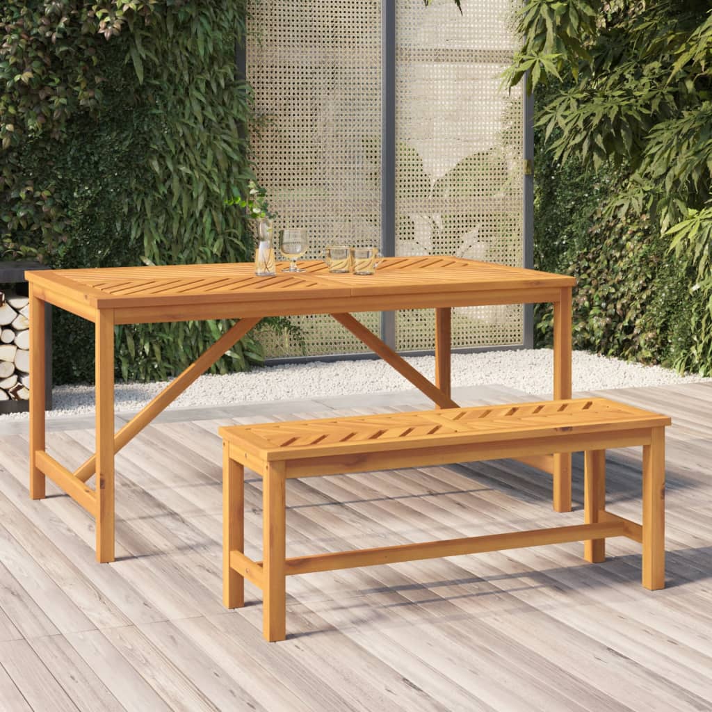 Garden Bench 80 Cm Solid Wood Acacia