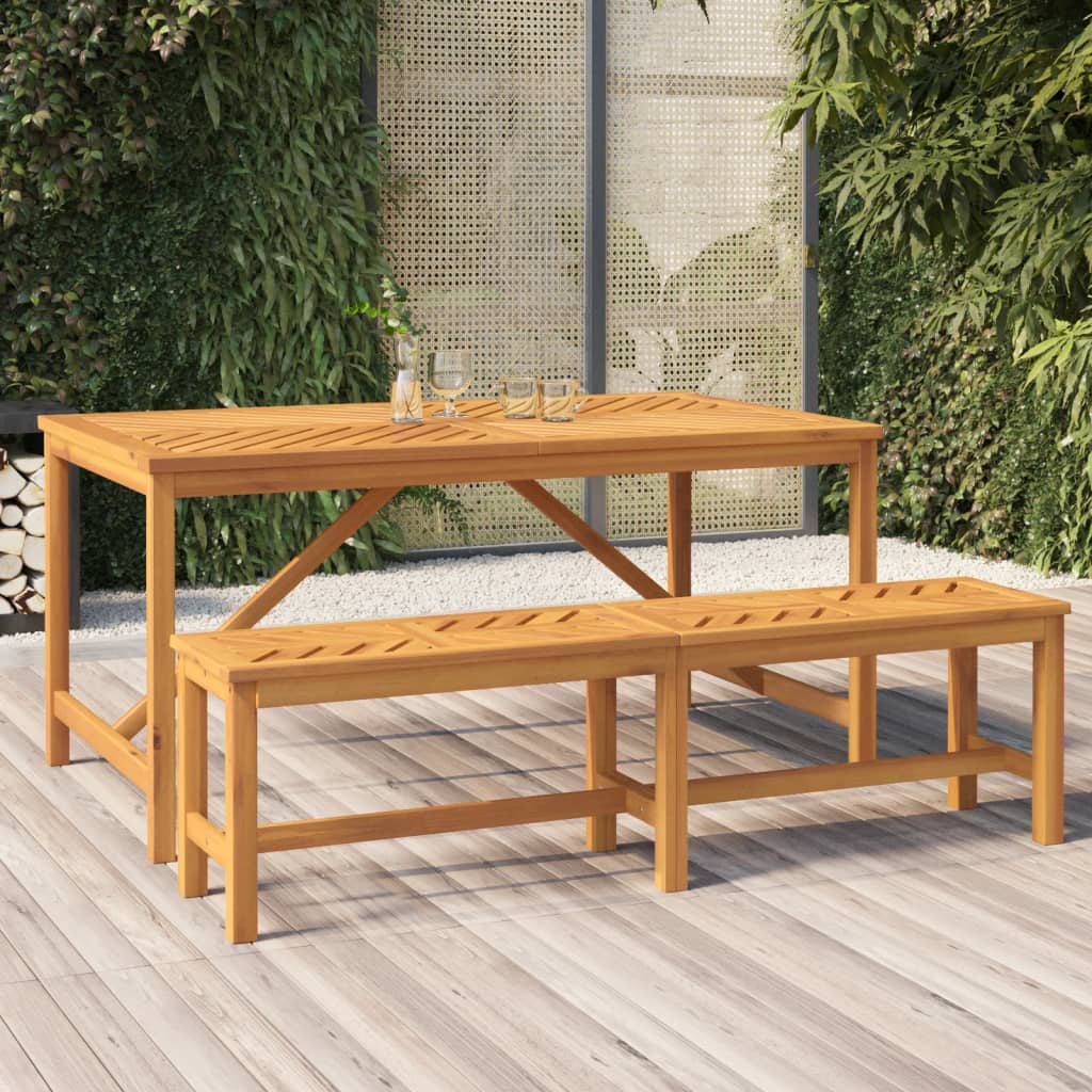 Garden Bench 80 Cm Solid Wood Acacia