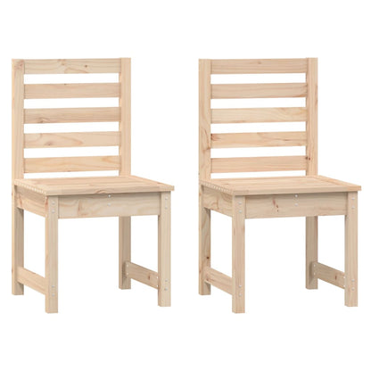 Garden Chairs 2 Pcs Solid Wood Pine