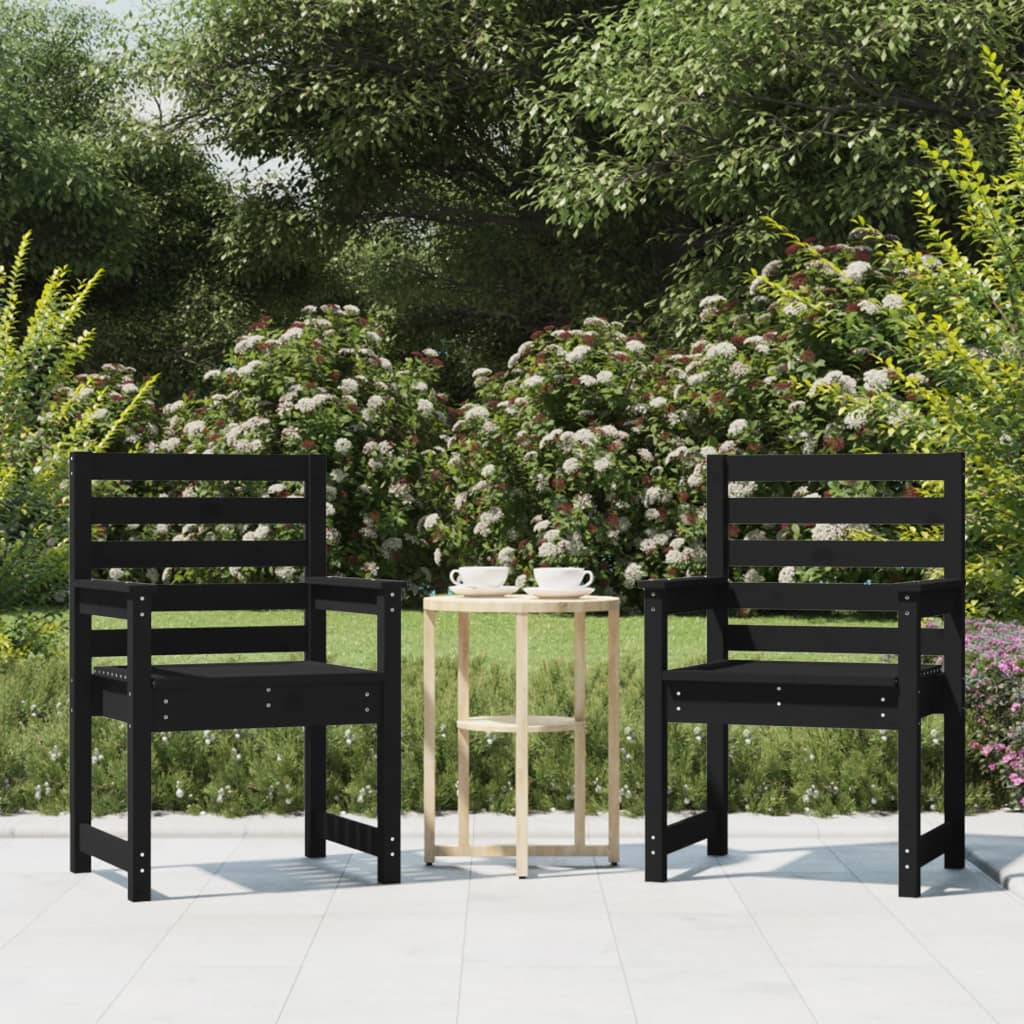Garden Chairs 2 Pcs Solid Wood Pine