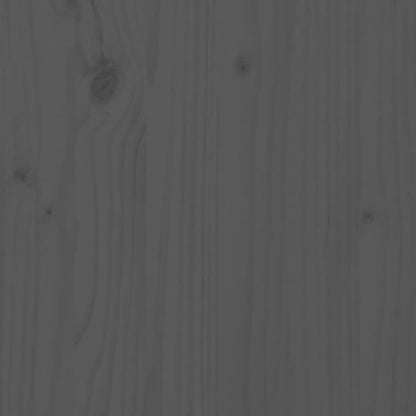 Garden Bench Grey Solid Wood Pine