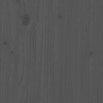 Garden Bench Grey Solid Wood Pine