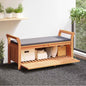Garden Storage Bench With Cushion 126 Cm Solid Wood Acacia