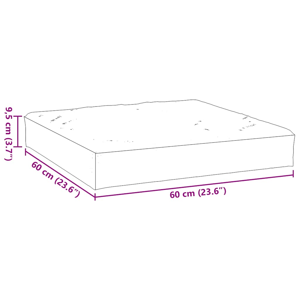 Pallet Cushion 60X60X8 Cm Oxford Fabric