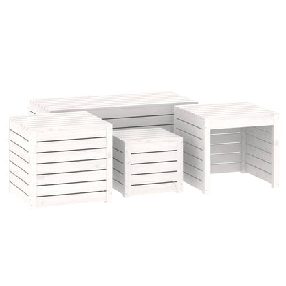 4 Piece Garden Box Set Solid Wood Pine
