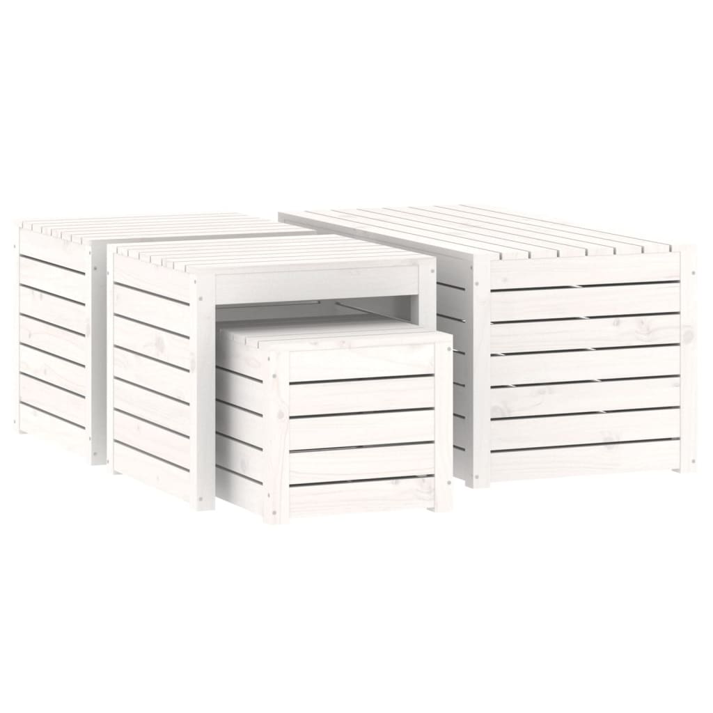4 Piece Garden Box Set Solid Wood Pine