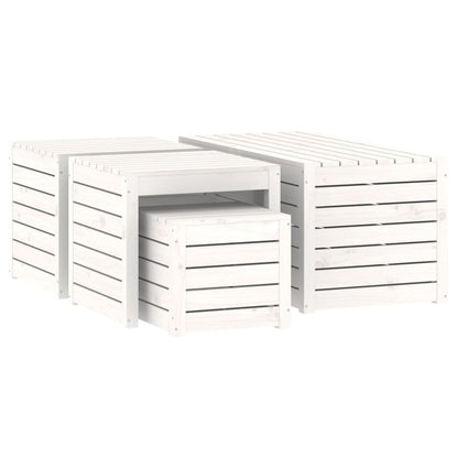 4 Piece Garden Box Set Solid Wood Pine