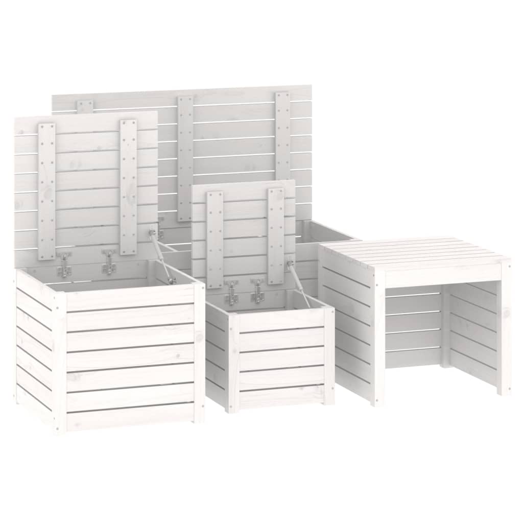 4 Piece Garden Box Set Solid Wood Pine