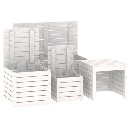 4 Piece Garden Box Set Solid Wood Pine