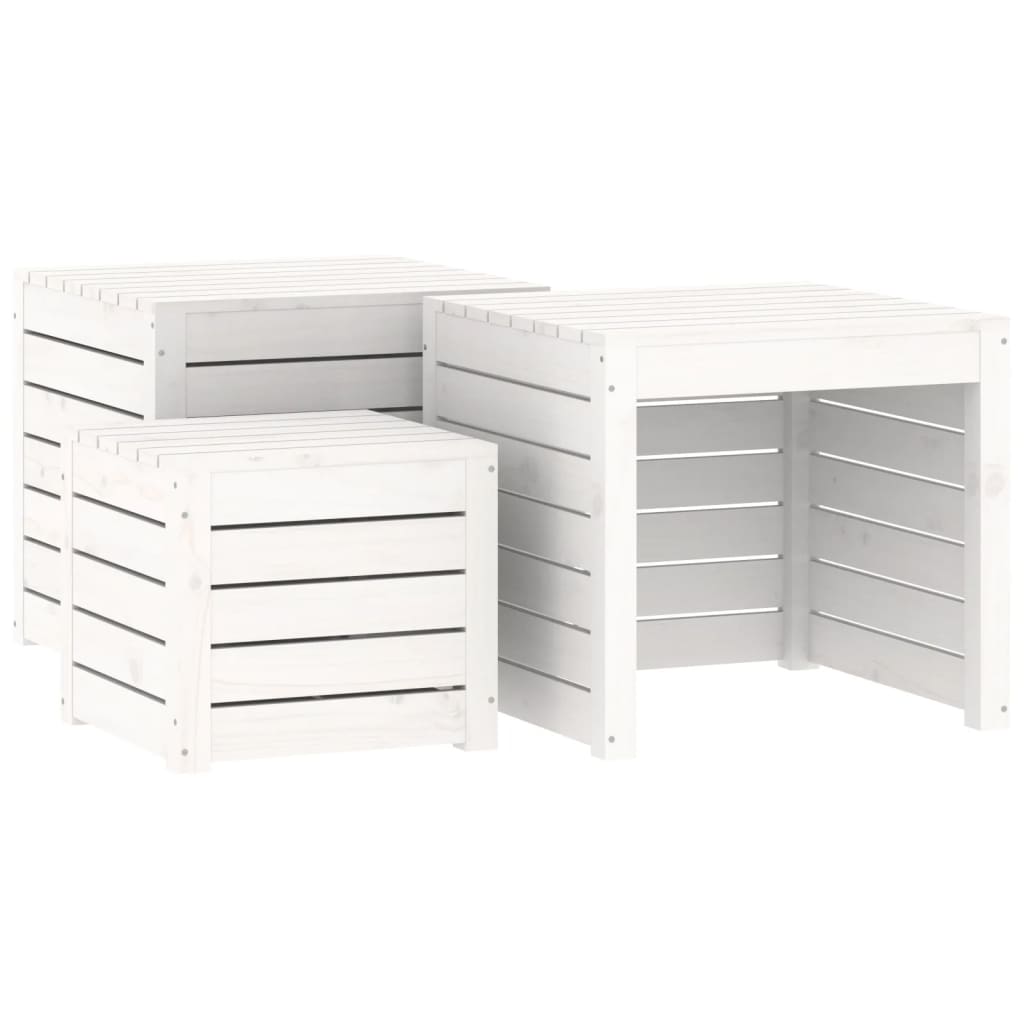 4 Piece Garden Box Set Solid Wood Pine