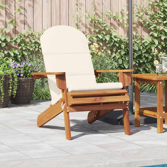 Adirondack Garden Chair With Cushions Solid Wood Acacia