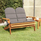 Adirondack Garden Bench With Cushions 126 Cm Solid Wood Acacia
