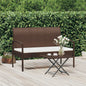 Garden Bench With Cushion 105 Cm Poly Rattan