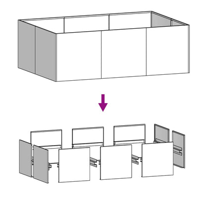 Garden Raised Bed Corten Steel