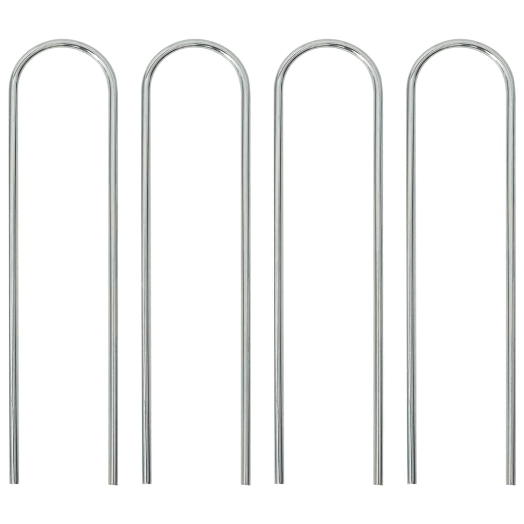 Football Goal With Net White Steel&Polyester
