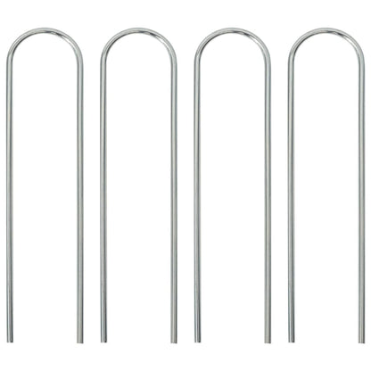 Football Goal With Net White Steel&Polyester