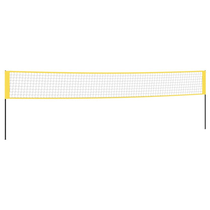 Badminton Net Yellow And Black 600X155 Cm Pe Fabric