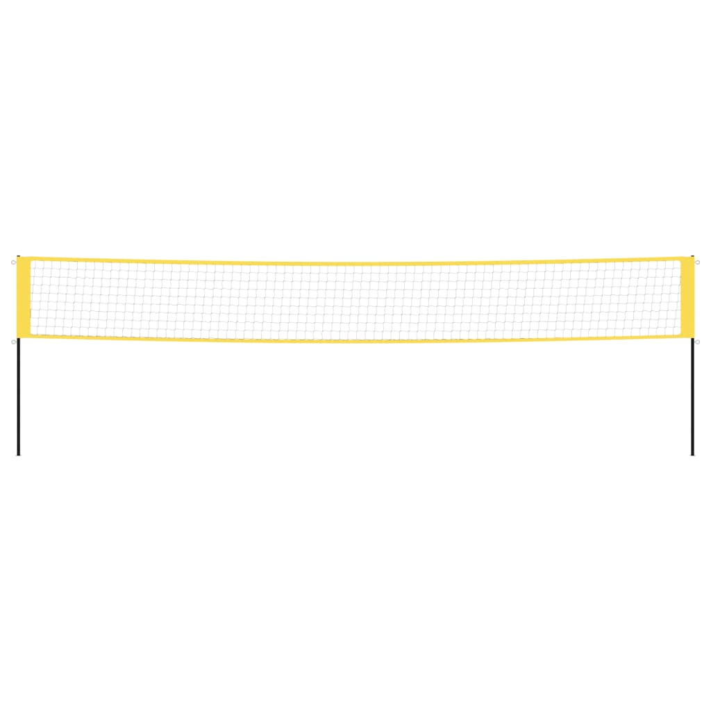 Badminton Net Yellow And Black 600X155 Cm Pe Fabric