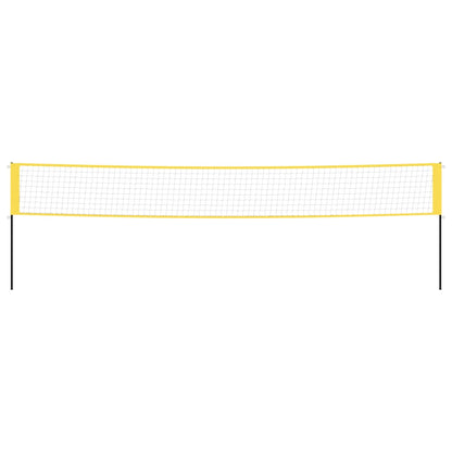 Badminton Net Yellow And Black 600X155 Cm Pe Fabric