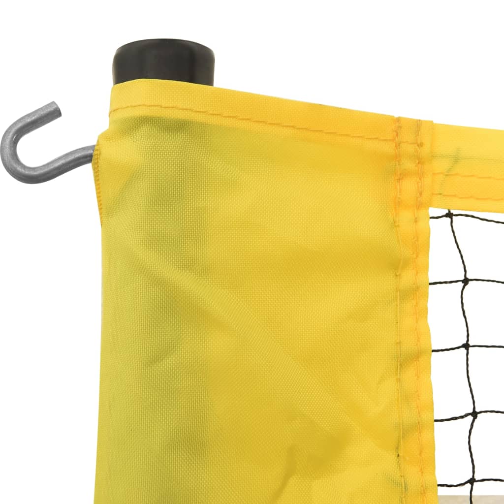 Badminton Net Yellow And Black 600X155 Cm Pe Fabric