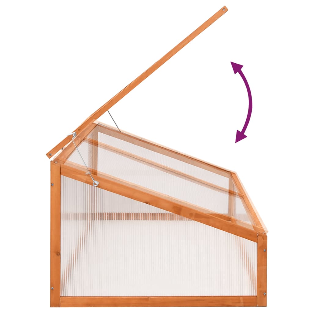 Greenhouse 110X58.5X39 Cm Fir Wood