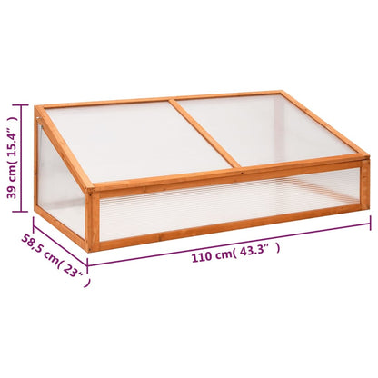 Greenhouse 110X58.5X39 Cm Fir Wood