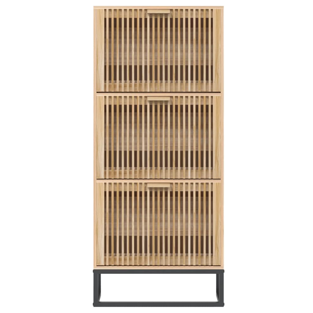 Shoe Cabinet 52X25X120 Cm Engineered Wood