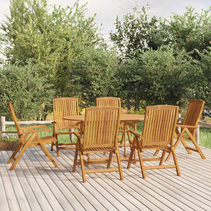 Reclining Garden Chairs 4 Pcs Solid Wood Teak
