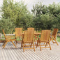 Reclining Garden Chairs 4 Pcs Solid Wood Teak