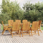 Reclining Garden Chairs 4 Pcs Solid Wood Teak