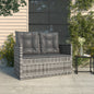 Garden Bench With Cushions 105 Cm Poly Rattan