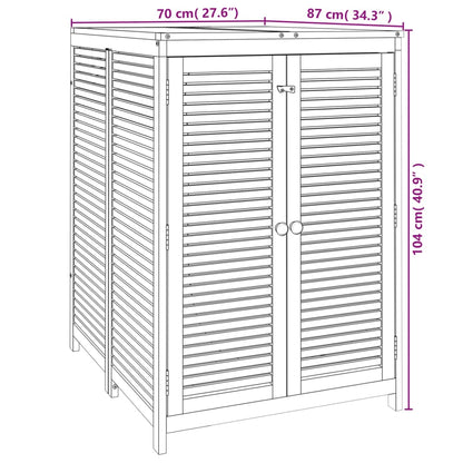 Garden Storage Box Solid Wood Acacia