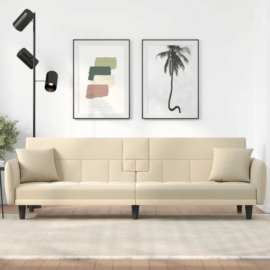 Sofa Bed With Cup Holders Fabric