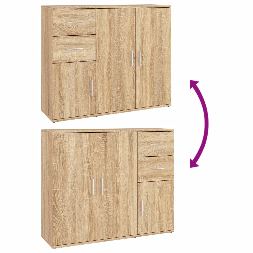 Sideboard 91X29.5X75 Cm Engineered Wood