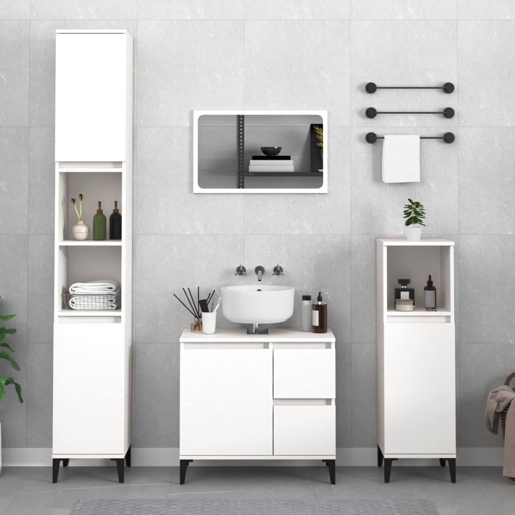 Bathroom Cabinet 30X30X100 Cm Engineered Wood