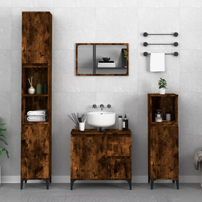 Bathroom Cabinet 30X30X100 Cm Engineered Wood