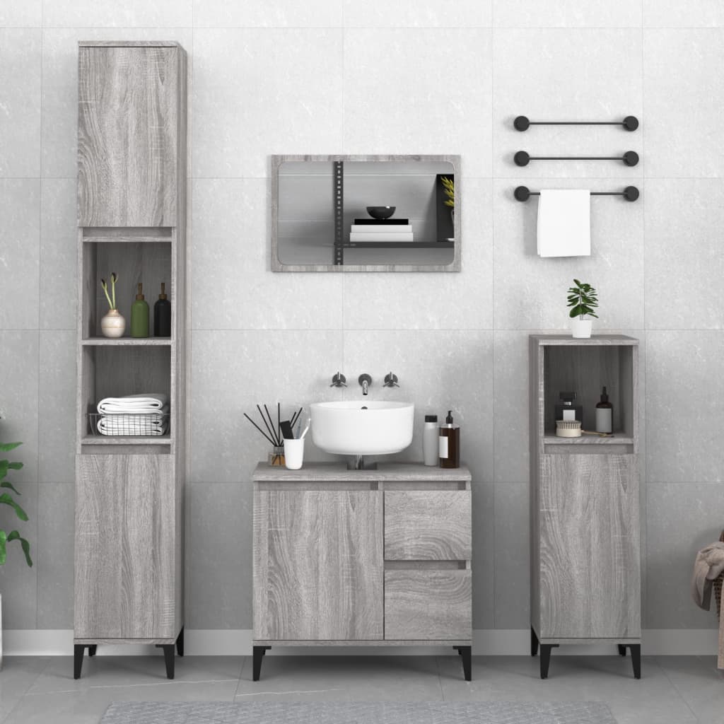 Bathroom Cabinet 30X30X100 Cm Engineered Wood