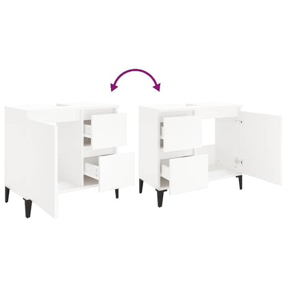 Bathroom Cabinet 65X33X60 Cm Engineered Wood