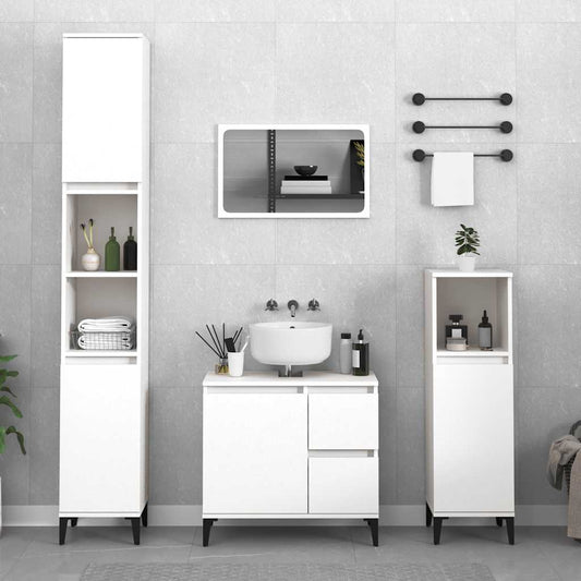 Bathroom Cabinet 65X33X60 Cm Engineered Wood