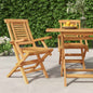 Folding Garden Chairs 2 Pcs 47X63X90 Cm Solid Wood Teak