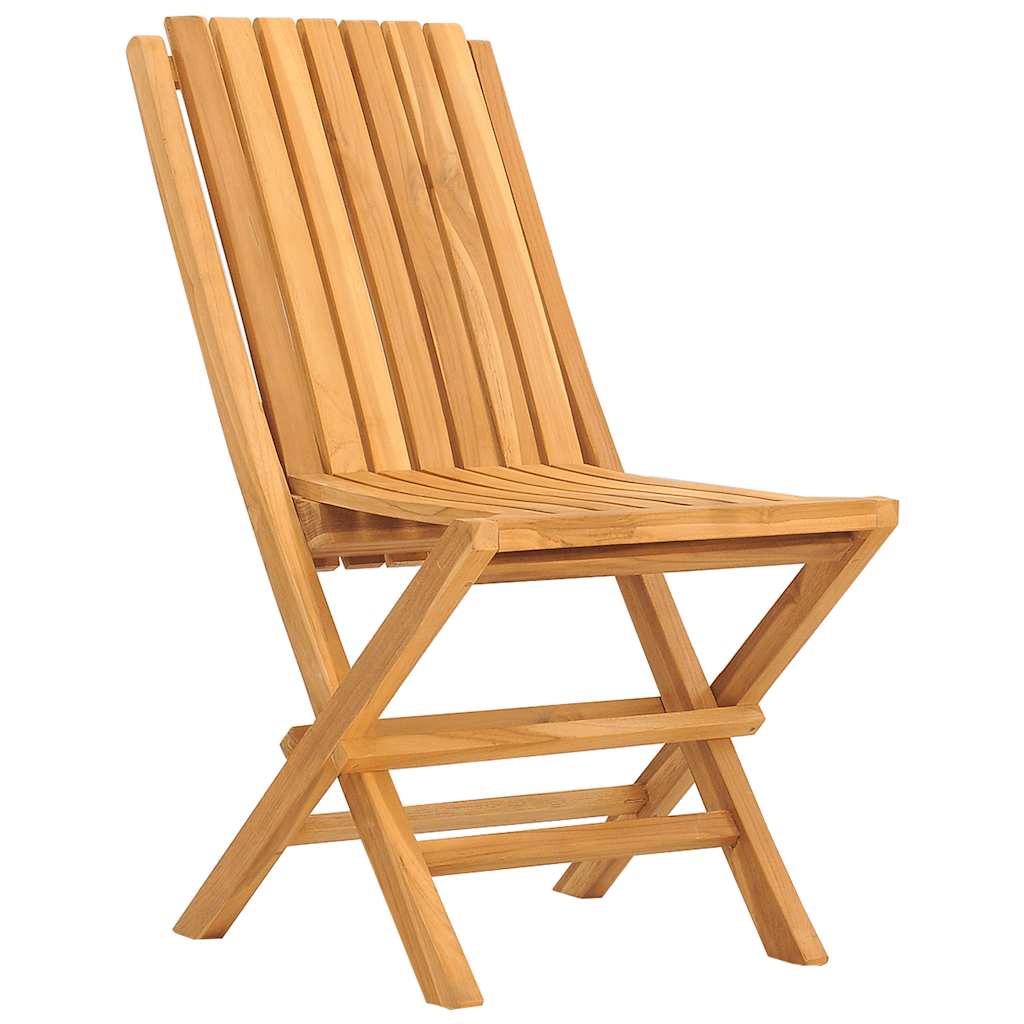 Folding Garden Chairs 2 Pcs 47X47X89 Cm Solid Wood Teak